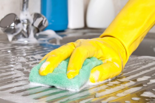 Thorough deep clean for a living area in N4 including dust removal and floor care